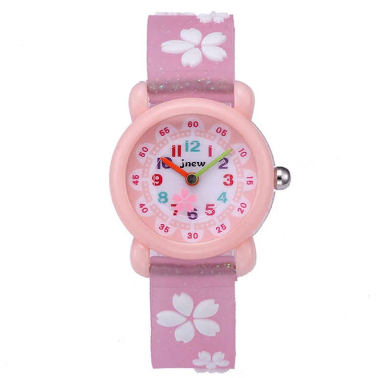 JNEW A335-86195 Children Cute Cartoon Waterproof Time Cognitive Quartz Watch