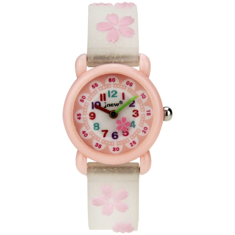 JNEW A335-86195 Children Cute Cartoon Waterproof Time Cognitive Quartz Watch