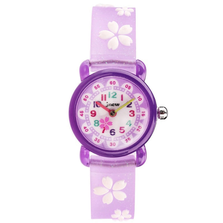 JNEW A335-86195 Children Cute Cartoon Waterproof Time Cognitive Quartz Watch