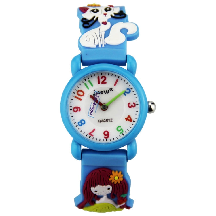 JNEW A335-86195 Children Cute Cartoon Waterproof Time Cognitive Quartz Watch