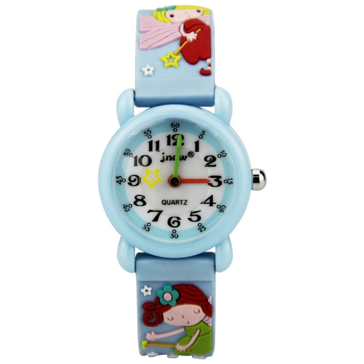 JNEW A335-86195 Children Cute Cartoon Waterproof Time Cognitive Quartz Watch