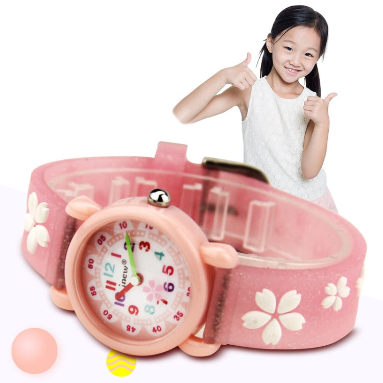 JNEW A335-86195 Children Cute Cartoon Waterproof Time Cognitive Quartz Watch