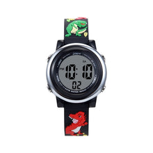 Load image into Gallery viewer, JNEW A380-86172 Children Cartoon 3D Castle Dinosaur Alarm Waterproof Colorful Backlight LED Electronic Watch