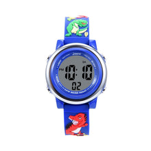 Load image into Gallery viewer, JNEW A380-86172 Children Cartoon 3D Castle Dinosaur Alarm Waterproof Colorful Backlight LED Electronic Watch