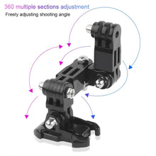 Load image into Gallery viewer, 2 Set Cycling Helmet Adhesive Multi-Joint Arm Fixed Mount Set for DJI Osmo Action, GoPro HERO9 Black / HERO8 Black /7 /6 /5 /5 Session /4 Session /4 /3+ /3 /2 /1, Xiaoyi and Other Action Cameras, Style 3 Cycling Helmet Kit, Style 4 Cycling Helmet Kit  ...
