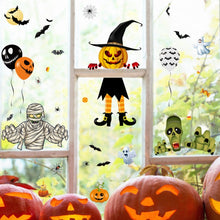 Load image into Gallery viewer, Halloween Decoration Stickers Pumpkin Lamp Spider Ghost Electrostatic Stickers,Style:, BQ040ABCD-45-46-47-48, BQ040ABCD-50-51, BQ041-42-43-44, BQ41-42-43-44-47-48, BQ049 + 050 + 052, BQ049 + 50 + 51 + (52 x 2), BQ049-51-52