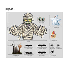Load image into Gallery viewer, Halloween Decoration Stickers Pumpkin Lamp Spider Ghost Electrostatic Stickers,Style:, BQ040ABCD-45-46-47-48, BQ040ABCD-50-51, BQ041-42-43-44, BQ41-42-43-44-47-48, BQ049 + 050 + 052, BQ049 + 50 + 51 + (52 x 2), BQ049-51-52