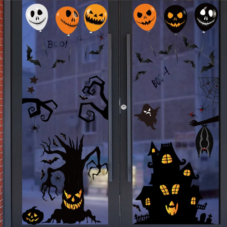 Halloween Decoration Stickers Pumpkin Lamp Spider Ghost Electrostatic Stickers,Style:, BQ040ABCD-45-46-47-48, BQ040ABCD-50-51, BQ041-42-43-44, BQ41-42-43-44-47-48, BQ049 + 050 + 052, BQ049 + 50 + 51 + (52 x 2), BQ049-51-52
