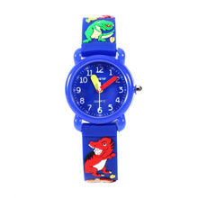 Load image into Gallery viewer, JNEW A335-86172 Children Cute Cartoon 3D Dinosaur Waterproof Silicone Strap Quartz Watch