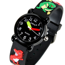 Load image into Gallery viewer, JNEW A335-86172 Children Cute Cartoon 3D Dinosaur Waterproof Silicone Strap Quartz Watch