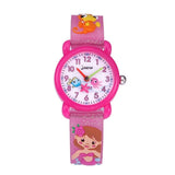 JNEW A335-86261 Children 3D Silicone Cartoon Mermaid Waterproof Quartz Watch