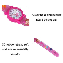 Load image into Gallery viewer, JNEW A335-86261 Children 3D Silicone Cartoon Mermaid Waterproof Quartz Watch
