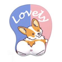 Load image into Gallery viewer, Silicone Hand Rest Thickened Wrist Mouse Pad, RJ-011 Cat Star, RJ-012 Big Face, RJ-013 Love Kiki, RJ-014 Blessing Full