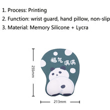 Load image into Gallery viewer, Silicone Hand Rest Thickened Wrist Mouse Pad, RJ-011 Cat Star, RJ-012 Big Face, RJ-013 Love Kiki, RJ-014 Blessing Full