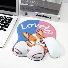 Load image into Gallery viewer, Silicone Hand Rest Thickened Wrist Mouse Pad, RJ-011 Cat Star, RJ-012 Big Face, RJ-013 Love Kiki, RJ-014 Blessing Full