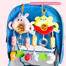Load image into Gallery viewer, Stroller Toy 0-1 Year Old Bed Hanging Turn Bead Doll Baby Bed Bell Plush Rattle, H168190-3A Bear, H168190-3B Rabbit