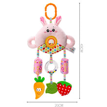 Load image into Gallery viewer, Stroller Toy 0-1 Year Old Bed Hanging Turn Bead Doll Baby Bed Bell Plush Rattle, H168190-3A Bear, H168190-3B Rabbit