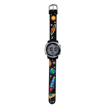 Load image into Gallery viewer, JNEW A380-86294 Children Waterproof Time Cognitive Cartoon Universe Colorful Backlight LED Electronic Watch
