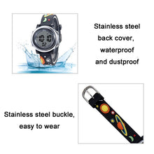 Load image into Gallery viewer, JNEW A380-86294 Children Waterproof Time Cognitive Cartoon Universe Colorful Backlight LED Electronic Watch