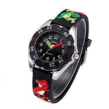 Load image into Gallery viewer, JNEW 6811-86172 Children Cartoon 3D Dinosaur Silicone Strap Waterproof Quartz Watch