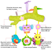 Load image into Gallery viewer, Baby Toys 0-1 Year Old Animal Bed Bells Soothing Plush Toys Baby Rattles Baby Carriage Hanging, A Crossbar - Deer, B Crossbar - Dolphins, C Crossbar - Birds