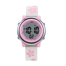 Load image into Gallery viewer, JNEW A380-86195 Children Cartoon Cherry Blossom Waterproof Time Recognition Colorful LED Electronic Watch