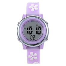 Load image into Gallery viewer, JNEW A380-86195 Children Cartoon Cherry Blossom Waterproof Time Recognition Colorful LED Electronic Watch