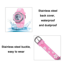Load image into Gallery viewer, JNEW A380-86195 Children Cartoon Cherry Blossom Waterproof Time Recognition Colorful LED Electronic Watch