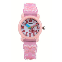 Load image into Gallery viewer, JNEW A335-86228 Children Cartoon 3D Love Butterfly Silicone Waterproof Quartz Watch