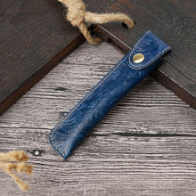 Load image into Gallery viewer, Pen Bag Personality Retro Pure Handmade First Layer Leather Pen Case Protective Cover, Mad Horse Skin Black, Mad Horse Skin Coffee, Mad Horse Skin Brown, Mad Horse Skin Green, Mad Horse Skin Wine Red, Mad Horse Skin  Blue, Mad Horse Skin Purple        ...