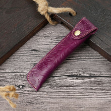Load image into Gallery viewer, Pen Bag Personality Retro Pure Handmade First Layer Leather Pen Case Protective Cover, Mad Horse Skin Black, Mad Horse Skin Coffee, Mad Horse Skin Brown, Mad Horse Skin Green, Mad Horse Skin Wine Red, Mad Horse Skin  Blue, Mad Horse Skin Purple        ...