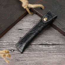 Load image into Gallery viewer, Pen Bag Personality Retro Pure Handmade First Layer Leather Pen Case Protective Cover, Mad Horse Skin Black, Mad Horse Skin Coffee, Mad Horse Skin Brown, Mad Horse Skin Green, Mad Horse Skin Wine Red, Mad Horse Skin  Blue, Mad Horse Skin Purple        ...