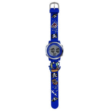 Load image into Gallery viewer, JNEW A380-20092 Children Cartoon 3D Pirate Ship Waterproof Time Cognitive Multifunction Sports LED Electronic Watch