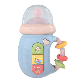Early Education Baby Toy Newborn Light And Music Electric Comfort Milk Bottle Rattle