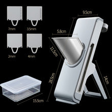 Load image into Gallery viewer, Hand Cutting Cutter Kitchen Lever Slicer Pressing Grater, Simple Gray, Simple Blue