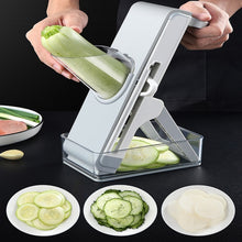 Load image into Gallery viewer, Hand Cutting Cutter Kitchen Lever Slicer Pressing Grater, Simple Gray, Simple Blue