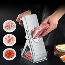 Load image into Gallery viewer, Hand Cutting Cutter Kitchen Lever Slicer Pressing Grater, Simple Gray, Simple Blue