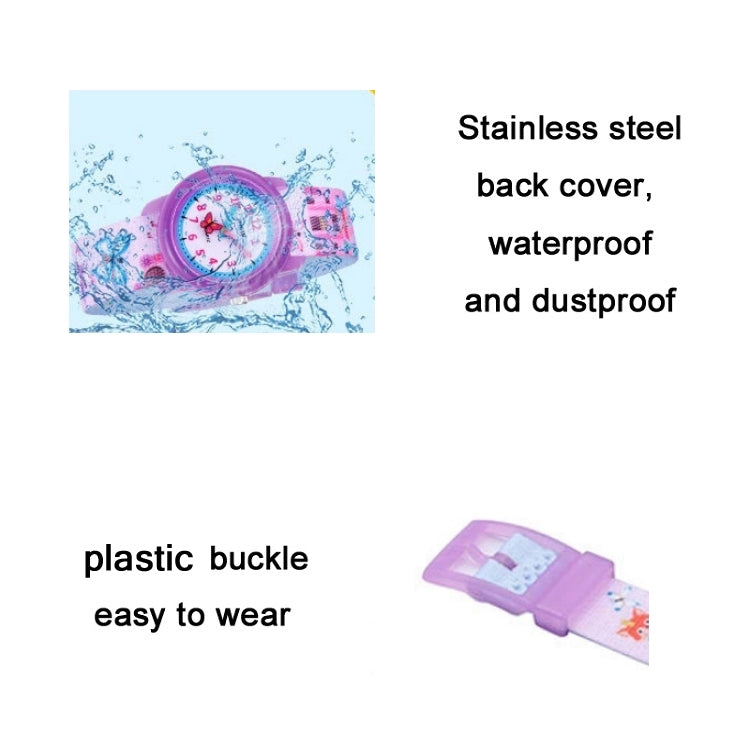 JNEW A369-86366 Children Waterproof Time Cognitive Cartoon Quartz Watch