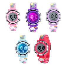 Load image into Gallery viewer, JNEW A380-86664 Children Cartoon 3D Happy Small Elephant Alarm Waterproof Sports LED Digital Watch