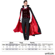 Load image into Gallery viewer, PS6831 Halloween Vampire Costume Castle Men Drag Costume, M, XL
