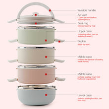 Load image into Gallery viewer, Gradient Color Lunch Box Food Bento Box Stainless Steel Container
