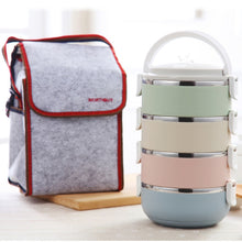 Load image into Gallery viewer, Gradient Color Lunch Box Food Bento Box Stainless Steel Container