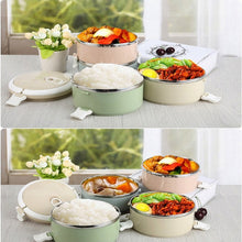 Load image into Gallery viewer, Gradient Color Lunch Box Food Bento Box Stainless Steel Container