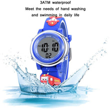 Load image into Gallery viewer, JNEW A380-81447 Children Cartoon Firefighter Waterproof Multifunction Sports LED Electronic Watch