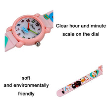 Load image into Gallery viewer, JNEW A335-86192 Children 3D Silicone Cute Cartoon Scheming Cat Waterproof Quartz Watch