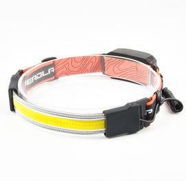 Large Flush COB Headlight Outdoor Camping SMD Headlight, Style:, Rechargeable, Dry Battery, Rechargeable+4 Buckles