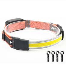 Load image into Gallery viewer, Large Flush COB Headlight Outdoor Camping SMD Headlight, Style:, Rechargeable, Dry Battery, Rechargeable+4 Buckles