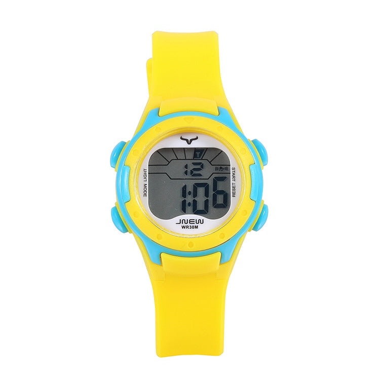 JNEW Children Multi-Function Colorful Backlight Waterproof Sports Electronic Watch