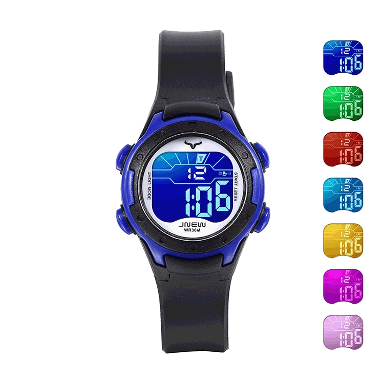 JNEW Children Multi-Function Colorful Backlight Waterproof Sports Electronic Watch