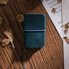 Load image into Gallery viewer, Ultra-Small Mini TN Hand Account Book Leather Notebook Portable Travel Diary, Crazy Horse Skin Black, Crazy Horse Skin Brown, Crazy Horse Skin Coffee, Crazy Horse Skin Ink Green, Crazy Horse Skin Wine Red, Crazy Horse Skin Blue, Crazy Horse Skin Purple...
